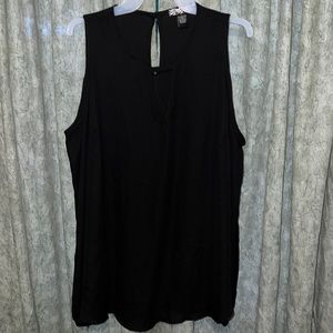 Black cold shoulder top